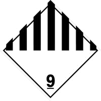Hazardous Material Markings DOT Placard | DOT-9673