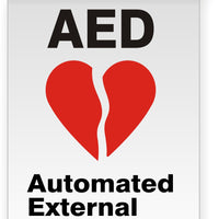 Ceiling Sign - AED Automated External Defibrillator