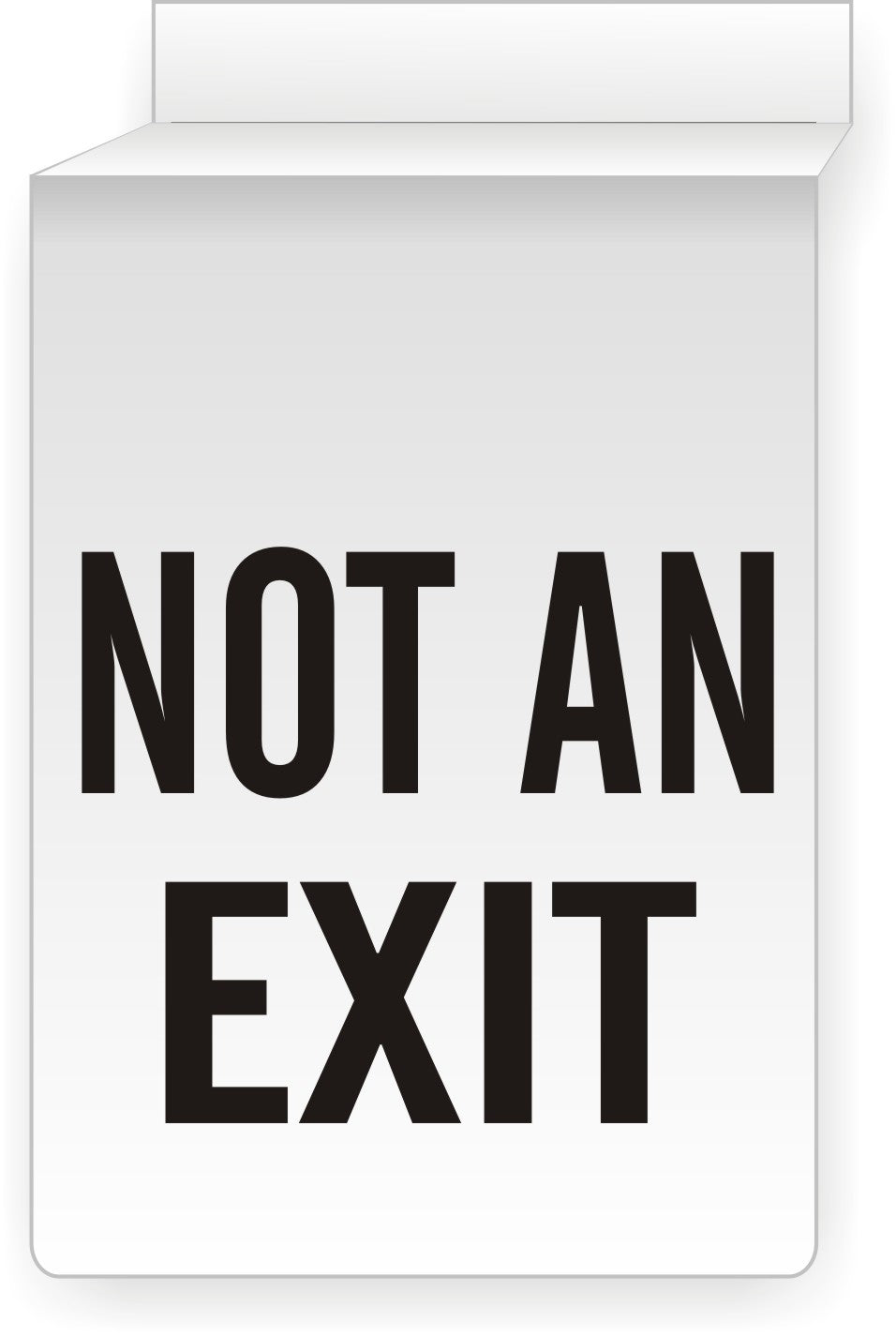 Ceiling Sign - Not An Exit
