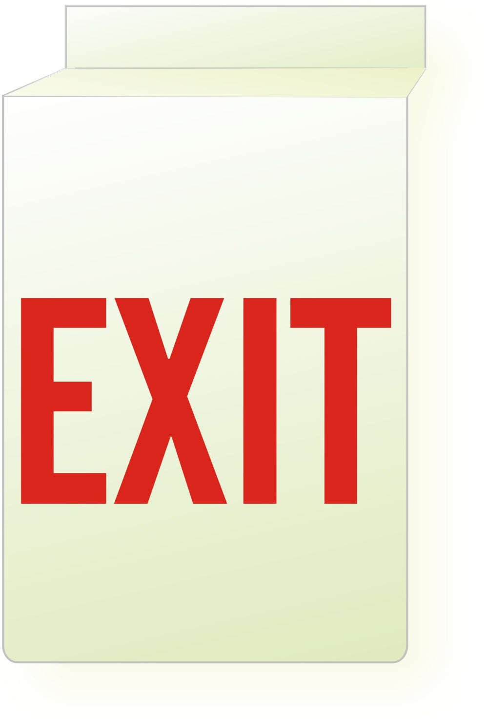 Glow Ceiling Sign - Exit