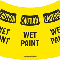 CAUTION WET PAINT CONE SLEEVE, 9.5 X 10.5, BANNER MATERIAL