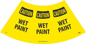 CAUTION WET PAINT CONE SLEEVE, 9.5 X 10.5, BANNER MATERIAL