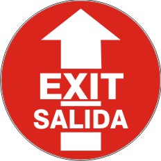 Exit - English/Spanish Anti-Slip Floor Decals | FD-44