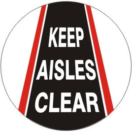 Keep Aisles Clear Anti-Slip Floor Decals | FD-48