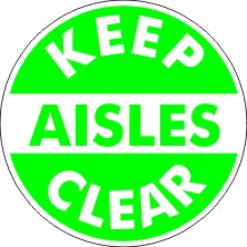 Keep Aisles Clear Anti-Slip Floor Decals | FDGL-48