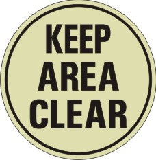 Keep Area Clear Anti-Slip Floor Decals | FDGL-11