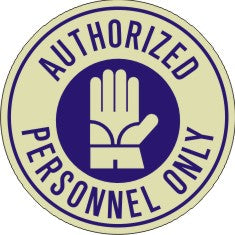 Authorized Personnel Only Anti-Slip Floor Decals | FDGL-1