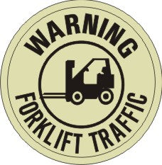 Warning Forklift Traffic Anti-Slip Floor Decals | FDGL-21