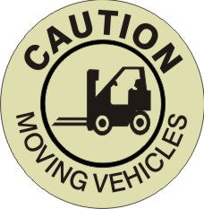 Caution Moving Vehicles Anti-Slip Floor Decals | FDGL-2