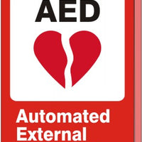 AED Automated External Defibrillator 90 Degree D/S Wall Signs | FL-01