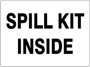 Spill Kit Inside Signs | G-9343