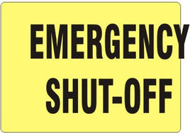 Emergency Shut-Off Signs | G-9349