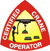 Certified Crane Operator With  Crane Picto - Helmet / Hard Hat Markers