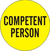 Competent Person  - Helmet / Hard Hat Markers