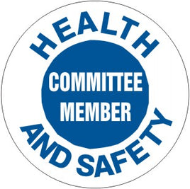 Health And Safety Committee Member - Helmet / Hard Hat Markers