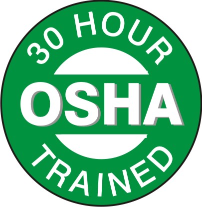 30 Hour Osha Trained - Helmet / Hard Hat Markers