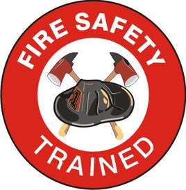 Fire Safety Trained Picto - Helmet / Hard Hat Markers