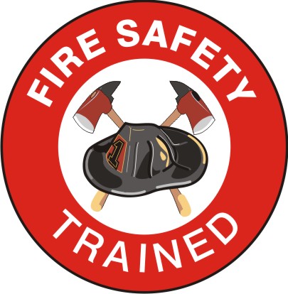 Fire Safety Trained Picto - Helmet / Hard Hat Markers