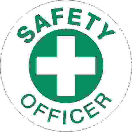 Safety Officer Cross Picto - Helmet / Hard Hat Markers