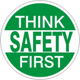 Think Safety First Wht/Grn - Helmet / Hard Hat Markers