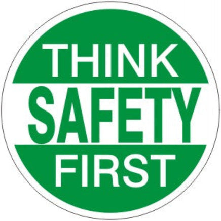 Think Safety First Wht/Grn - Helmet / Hard Hat Markers