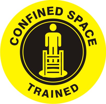 Confined Space Trained Picto - Helmet / Hard Hat Markers