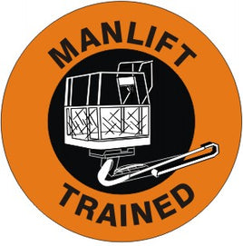 Manlift Trained With Picto - Helmet / Hard Hat Markers