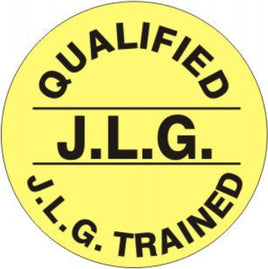 Qualified J.L.G. J.L.G. Trained - Helmet / Hard Hat Markers