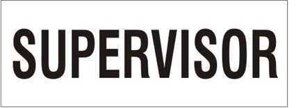 Supervisor - Helmet / Hard Hat Marker