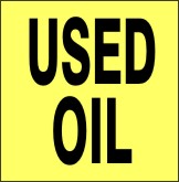 Used Oil - Shipping Label Roll | HW-20728