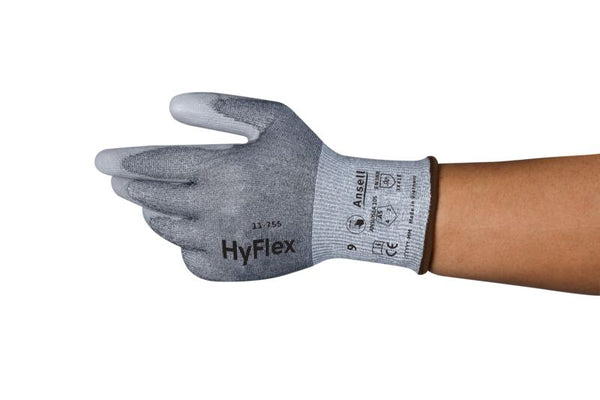 11-755 Cut Resistant Glove, Size 9, Gray | 012-11-755-09