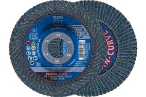 4-1/2 X 7/8 POLIFAN CURVE ZIRC ALUM LRG RD 40G