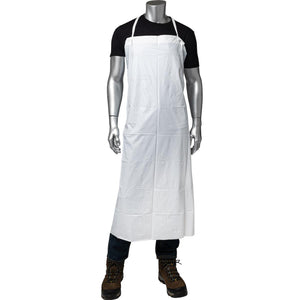 6 MIL RAW EDGE APRON WHITE 45IN
