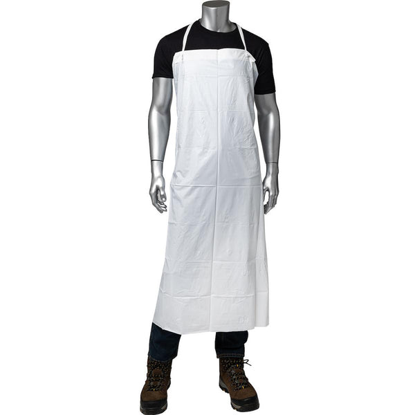 6 MIL RAW EDGE APRON WHITE 45IN