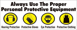 On The Job Safety Begins Here - Safety Banner | SB-345
