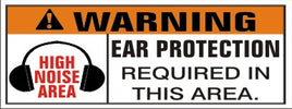 Ear Prtotection Required In This Area - Safety Banner | SBL-425