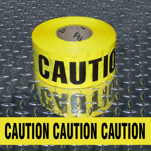 Caution Barricade Tape - 3 Mil - 3
