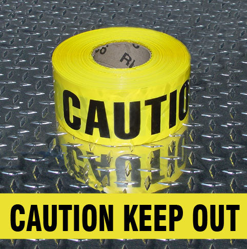 CautionKeep Out Barricade Tape - 3 Mil - 3