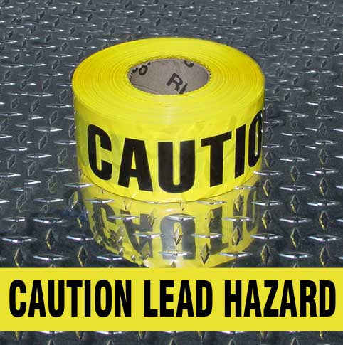 Caution Lead Hazard Tape - 3 Mil - 3