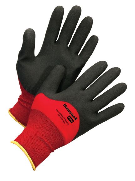 GLOVE RED NYL 3/4 PVC FOAM 6XS