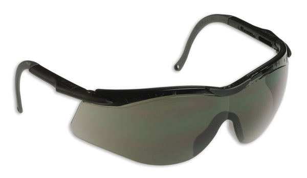 N-VISION SAFETY GLASSESBLACK & GREY FRAME SMOKE