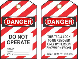 Danger Do Not Operate Tags