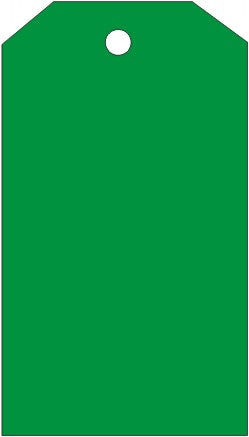 Blank Green Tags