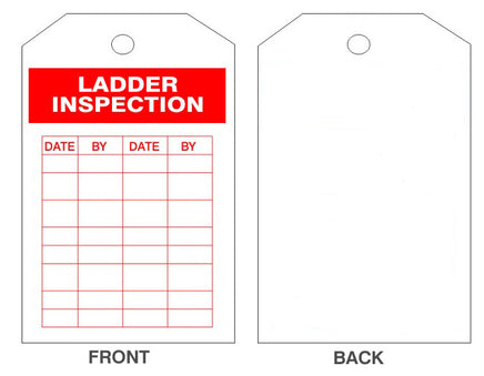 Ladder Inspection Tags