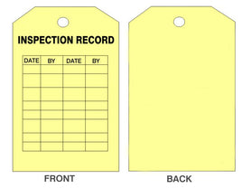 Inspection Record Tags