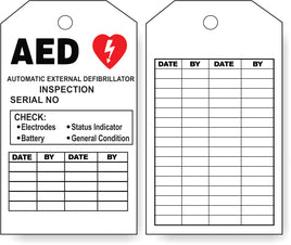 Aed Inspection Tag