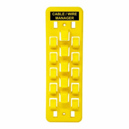 Safety Cable Wire Manager/Hanger, 10 PK Yellow 7707-YW