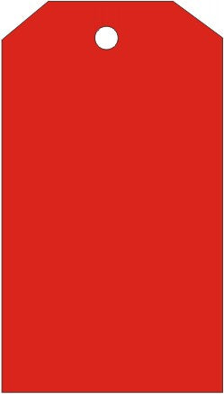 Blank Red Tags