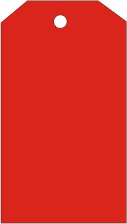Blank Red Tags