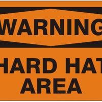 Warning Hard Hat Area Signs | W-9665